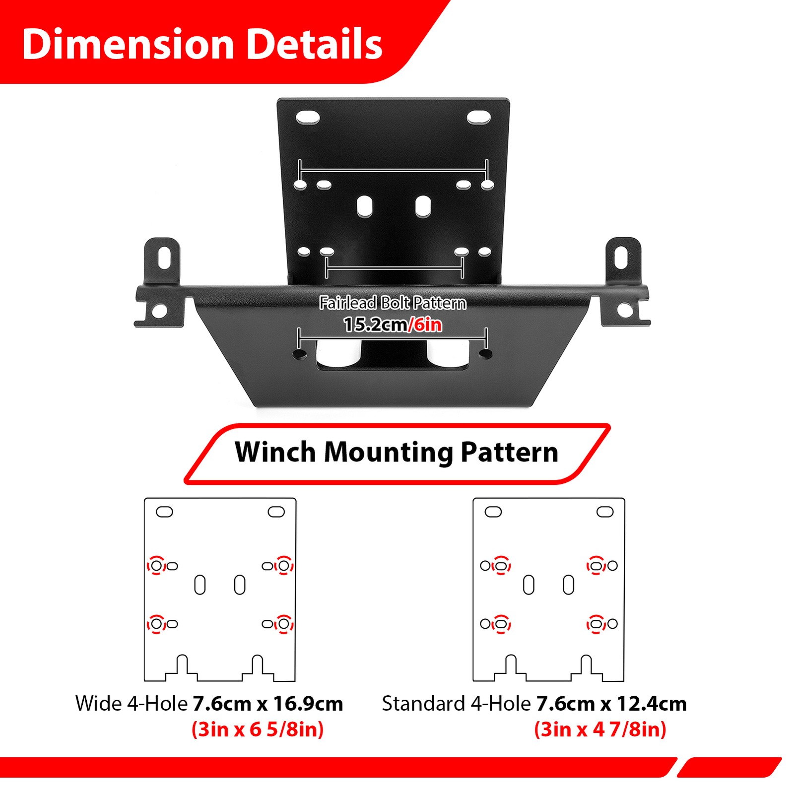 UTV Winch Mounting Bracket Kit Fits Can Am Maverick X3/Max（2017-2026）