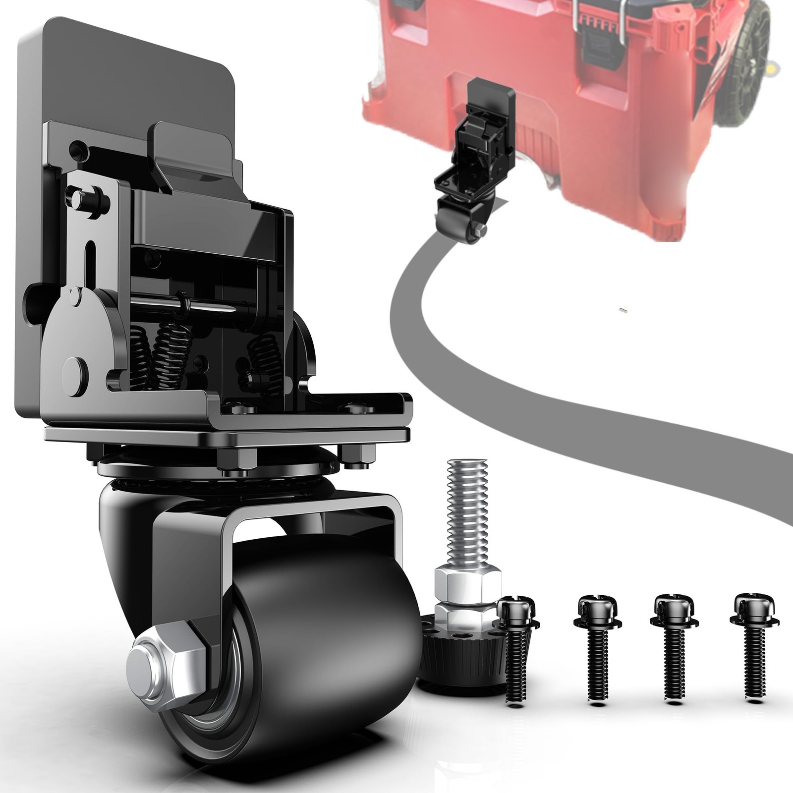 Packout Caster Wheel Kit, Upgraded Metal Front Wheels Fit for 48-22-8427/8426...