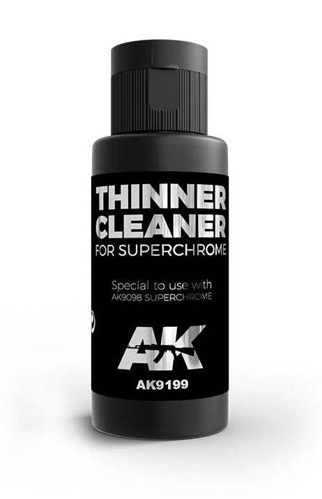 AK Interactive AK9199 Thinner Cleaner for Super Chrome 60ml - US