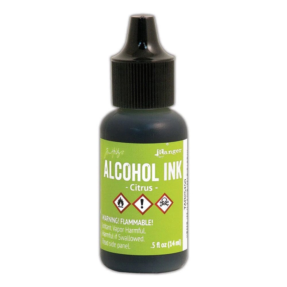 Ranger, Tim Holtz, Alcohol Ink, Citrus Alcohol Ink, .5 fl oz, Light Green Ink