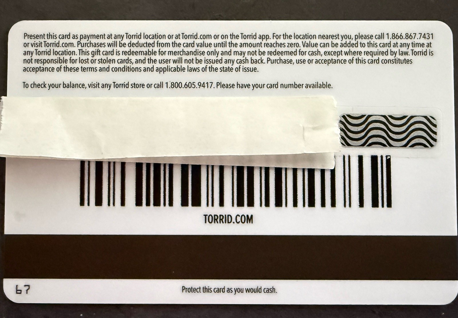 Torrid $100 Gift Card Physical Card Unactivated Read Description