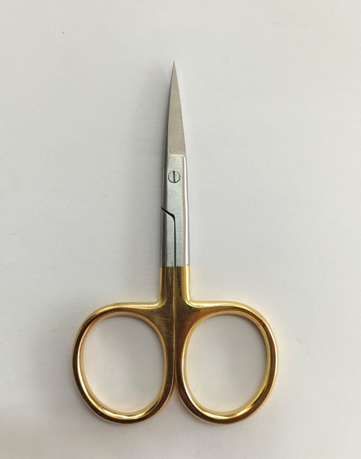 ​48 Pcs Cuticle Scissors Curved Fine Tip Gold Handle Wholesale Bulk Lot