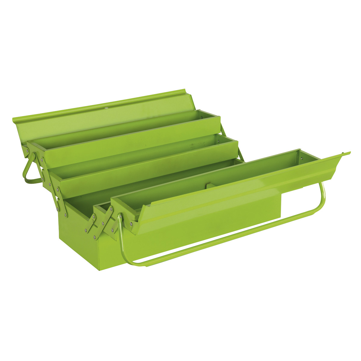 (BS) Sealey AP521HV Cantilever Toolbox 4 Tray 530mm Hi-Vis Green