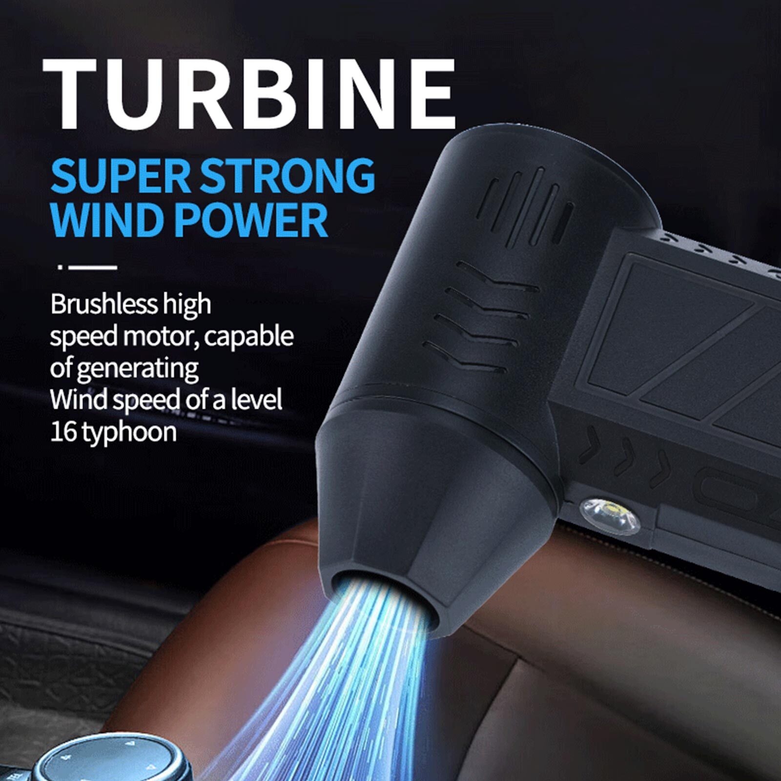 Electric Air Duster High Speed Brushless Motor Cordless Super Power Cordless