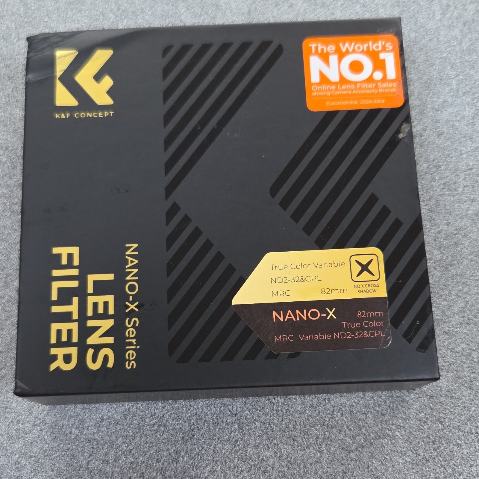 K&F Concept Lens Filter ND2-32 + CPL True Color Variable 82mm NANO X