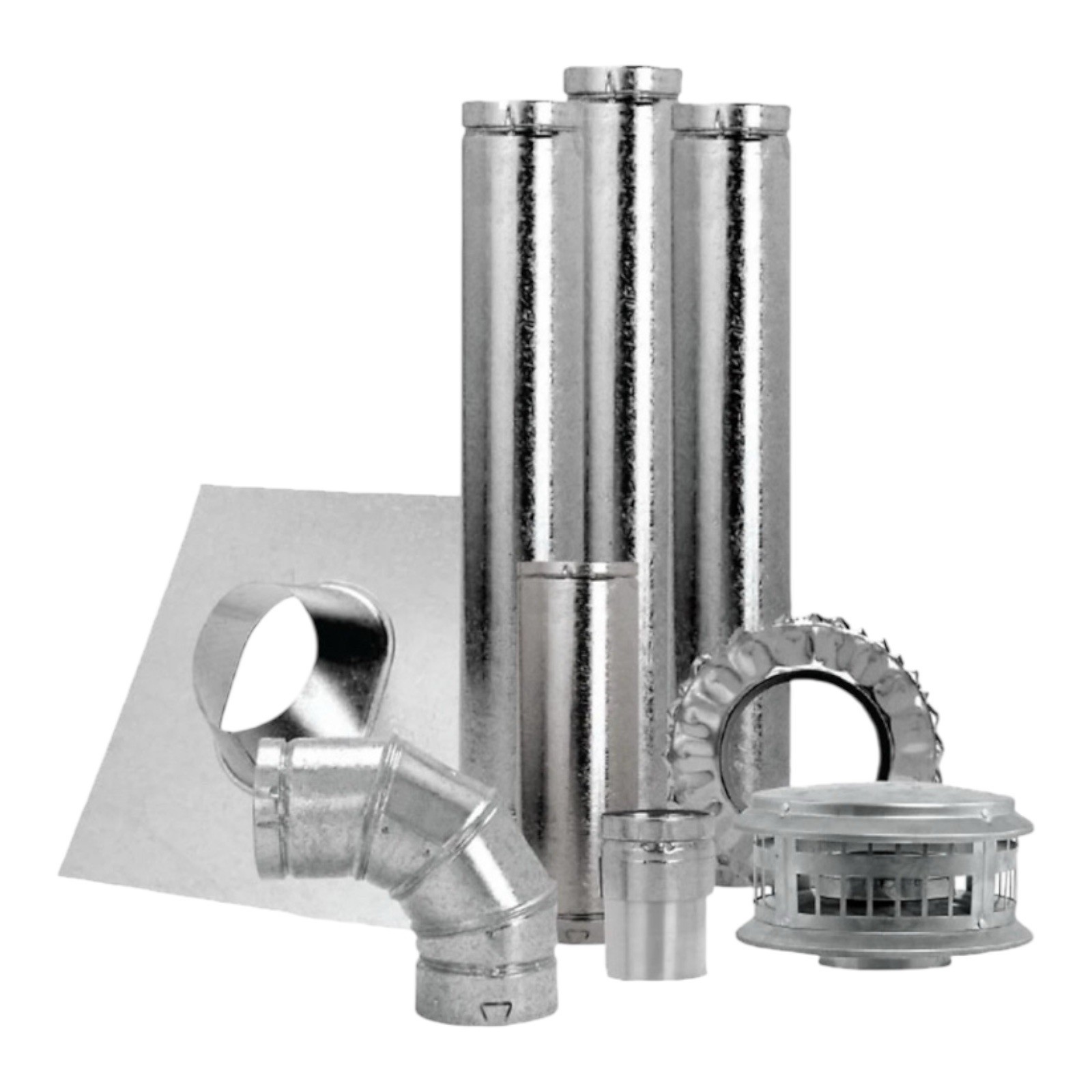 DuraVent 4BVKNT 4" Vertical Vent Unit Heater Kit Galvanized NEW Read