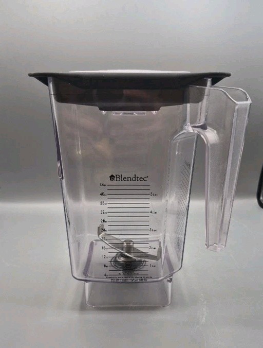 Blendtec Blender Jar Replacement Pitcher W/ Lid 44 oz Clear Residential # 40-508