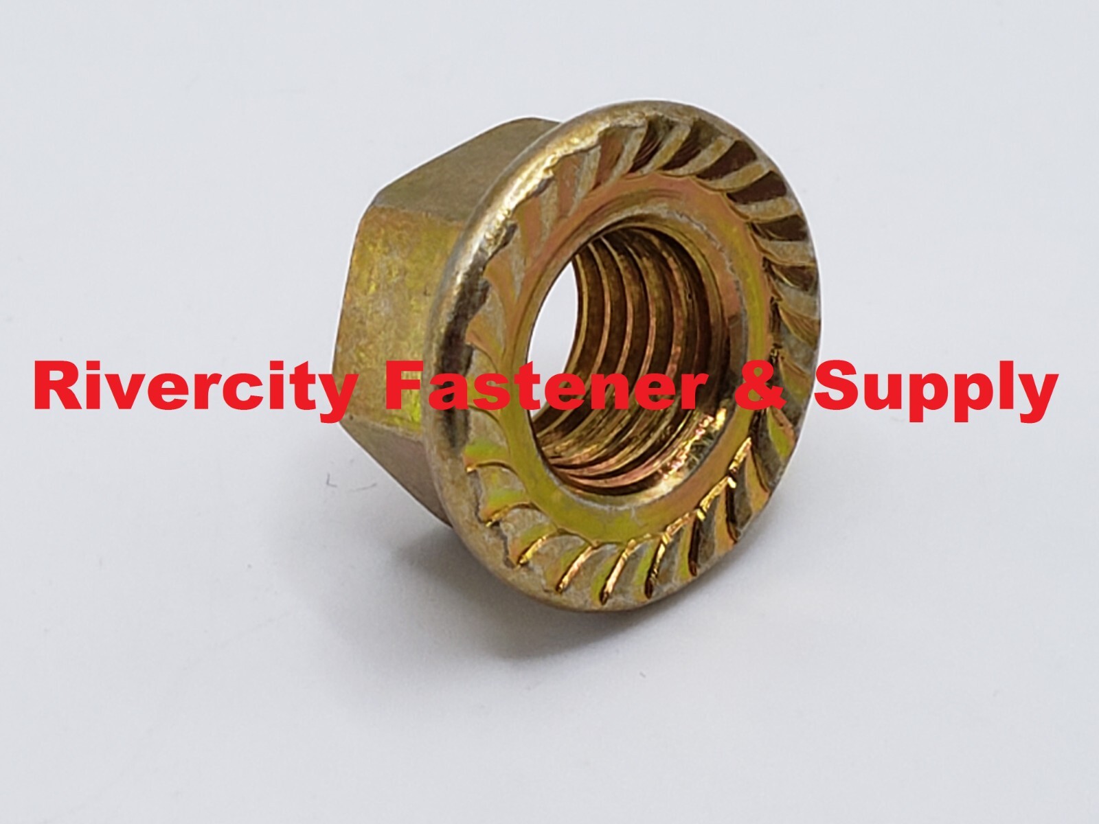 M8-1.25 JIS Flange Nuts Small Hex M8x1.25 Nut 8mm x 1.25 Serrated Flange 10.9
