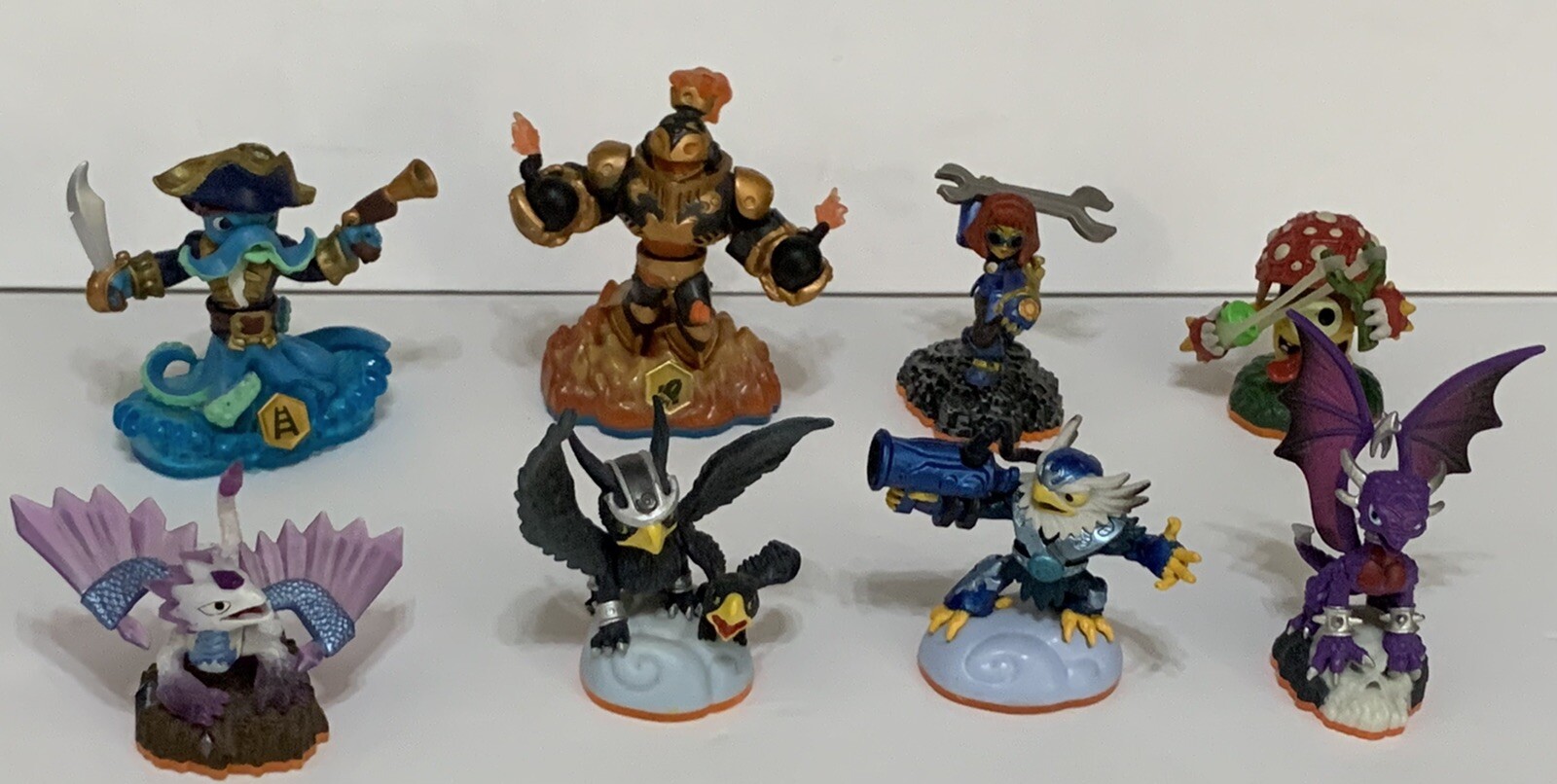 8 Skylanders Giants WiiU PS3 PS4 Xbox 360 One Jet Vac Blast Zone Sonic Shroom