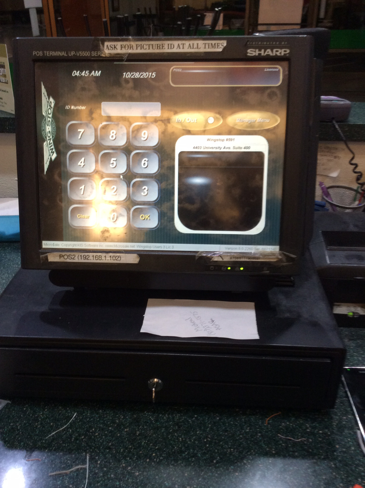 Microsale Restaurant POS Computer System
