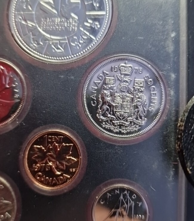 1 Cent - 1 Dollar Silver 1978 Excellent Condition Coins Set Canada 🇨🇦