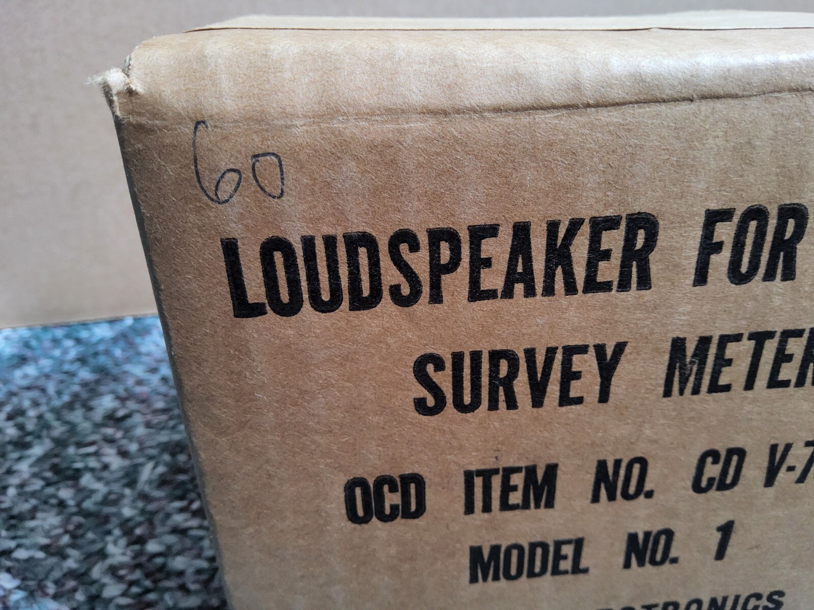 CD V-705 MODEL 1 SEALED Jordan Electronics Speaker for CDV-700 Geiger Counter