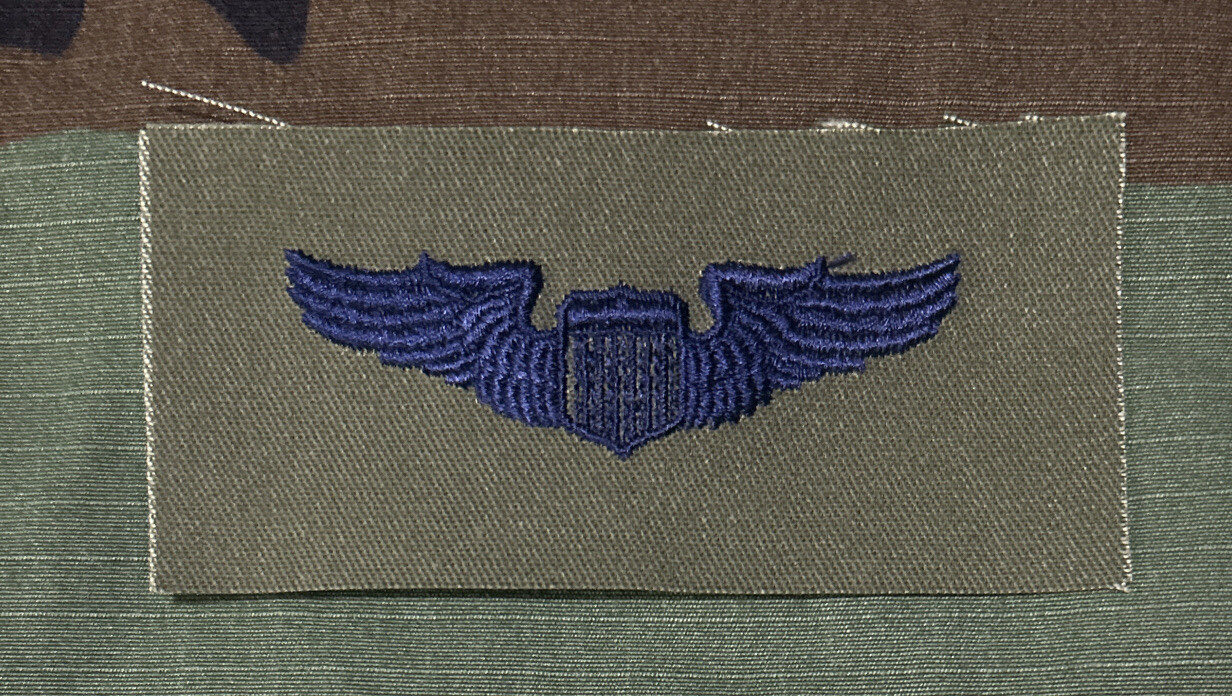 US Air Force Basic Pilot Badge BDU Sew-On USAF