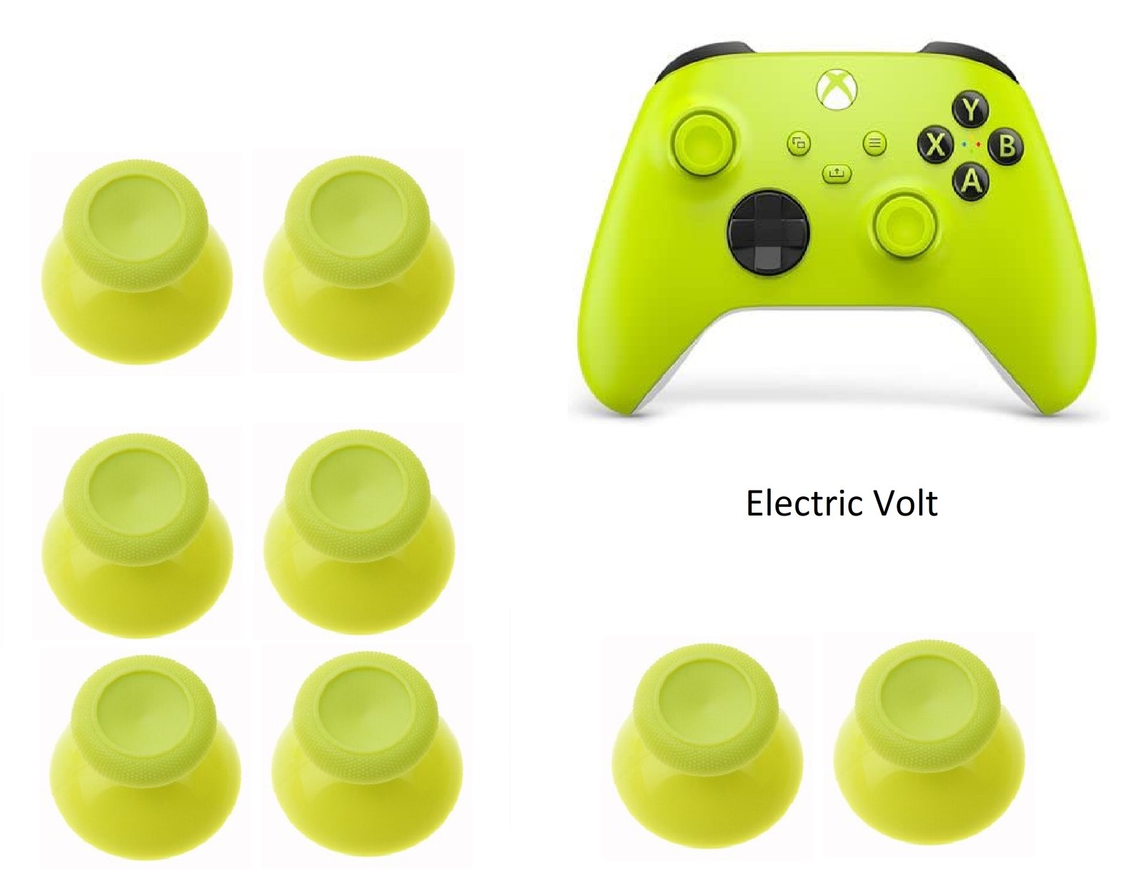 Microsoft Xbox Series S X 8pc Analog Thumbstick Joystick  Electric Volt 1914