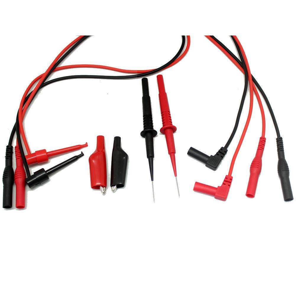 Needle tip test lead mini-hooks alligator clips PVC extensions TLP20155