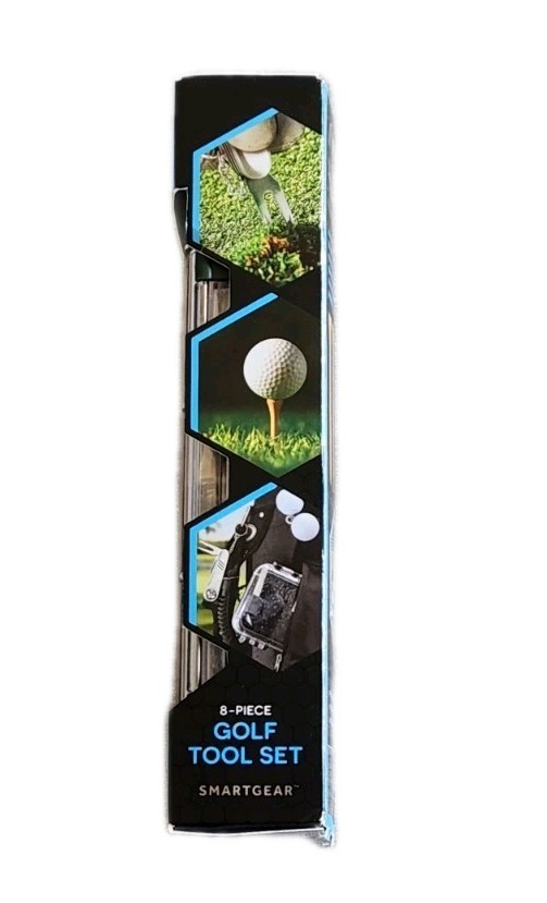 NIB! Smartgear 8 Piece Golf Tool Set, Multitool, Green Level, Club Cleaning