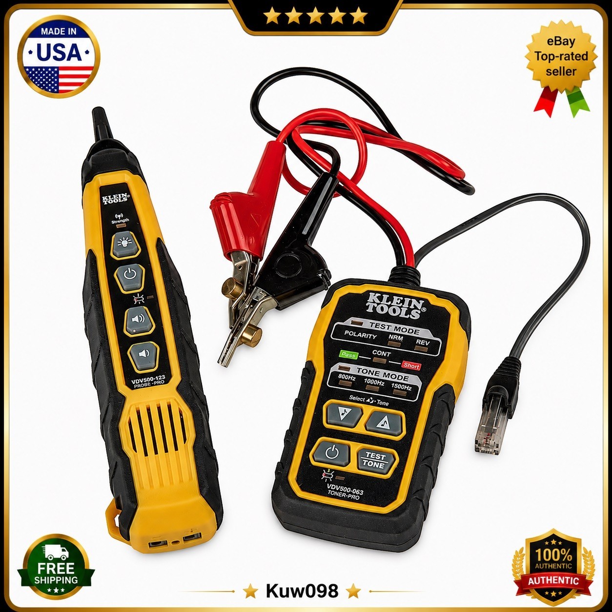 Klein Tools VDV500-820 Tone & Probe PRO Cable Tester LAN Telecom Kit -New 🔥
