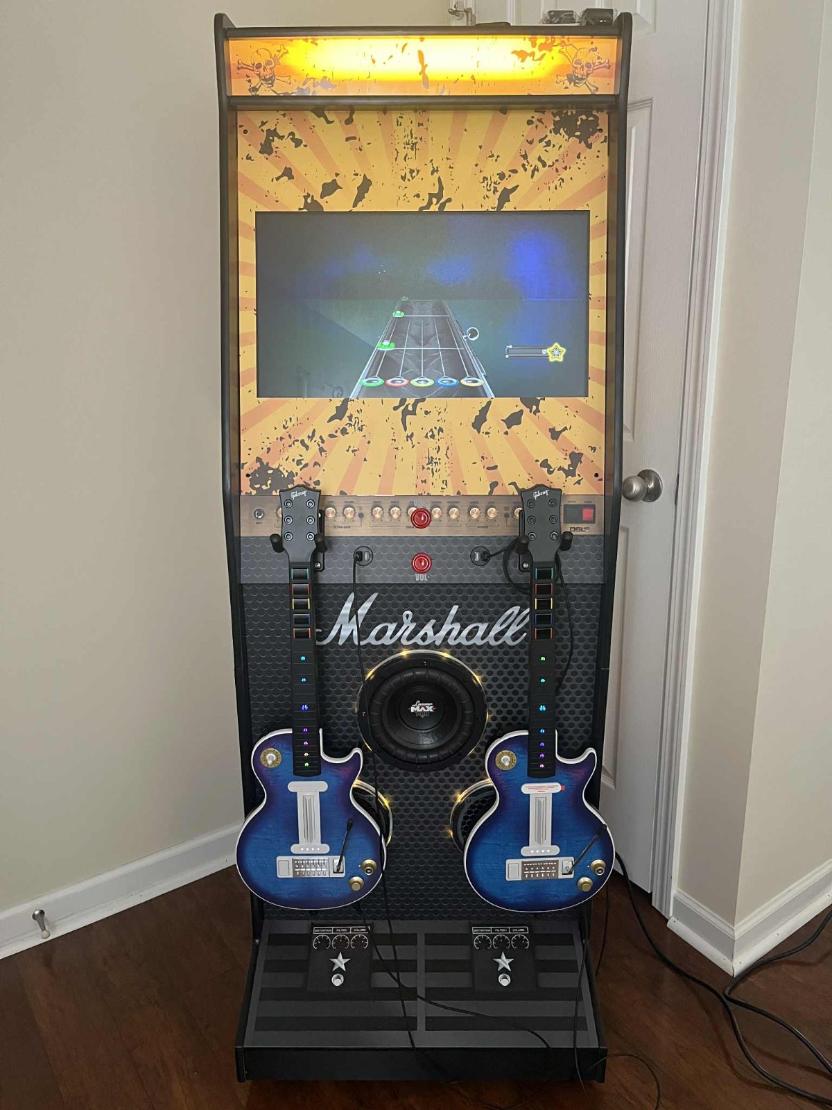 Guitar Hero Clone Hero PC AND NEW CRKD Guitars -ready for your Cabinet