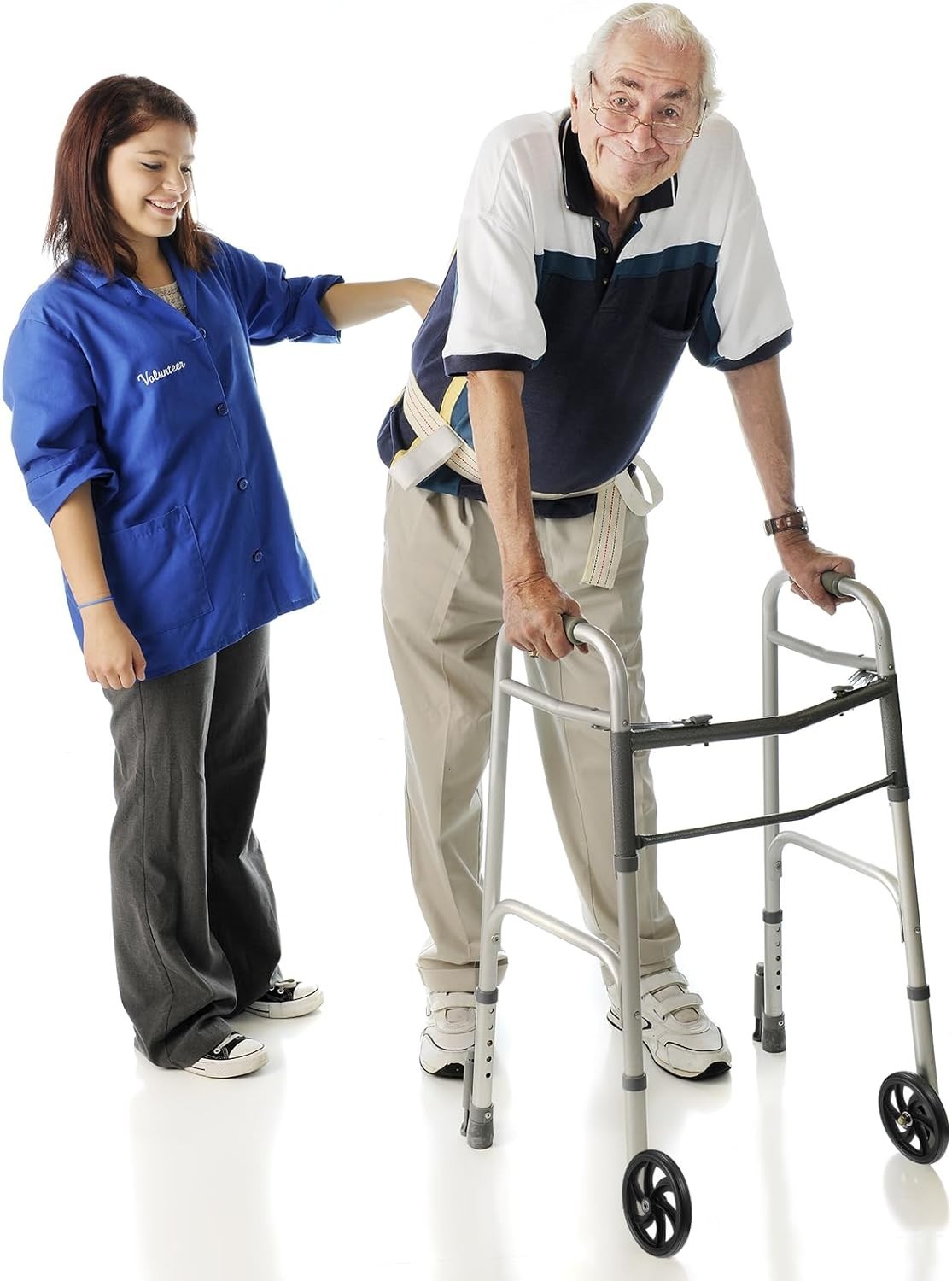 Lightweight 7.5-Inch Replacement Wheels for Walkers - 4 Sets with Easy Install