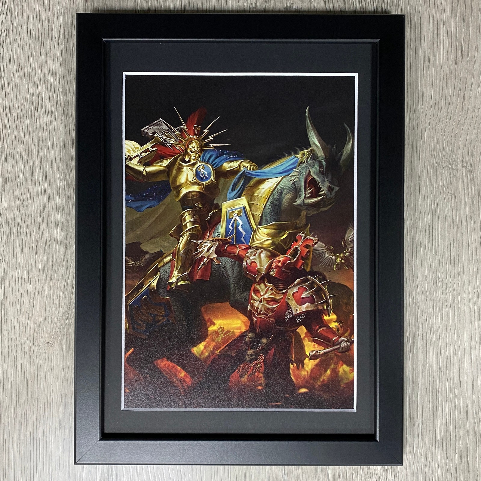 STORMCAST ETERNALS FRAMED ART VANDUS HAMMERHAND WARHAMMER AGE OF SIGMAR AOS