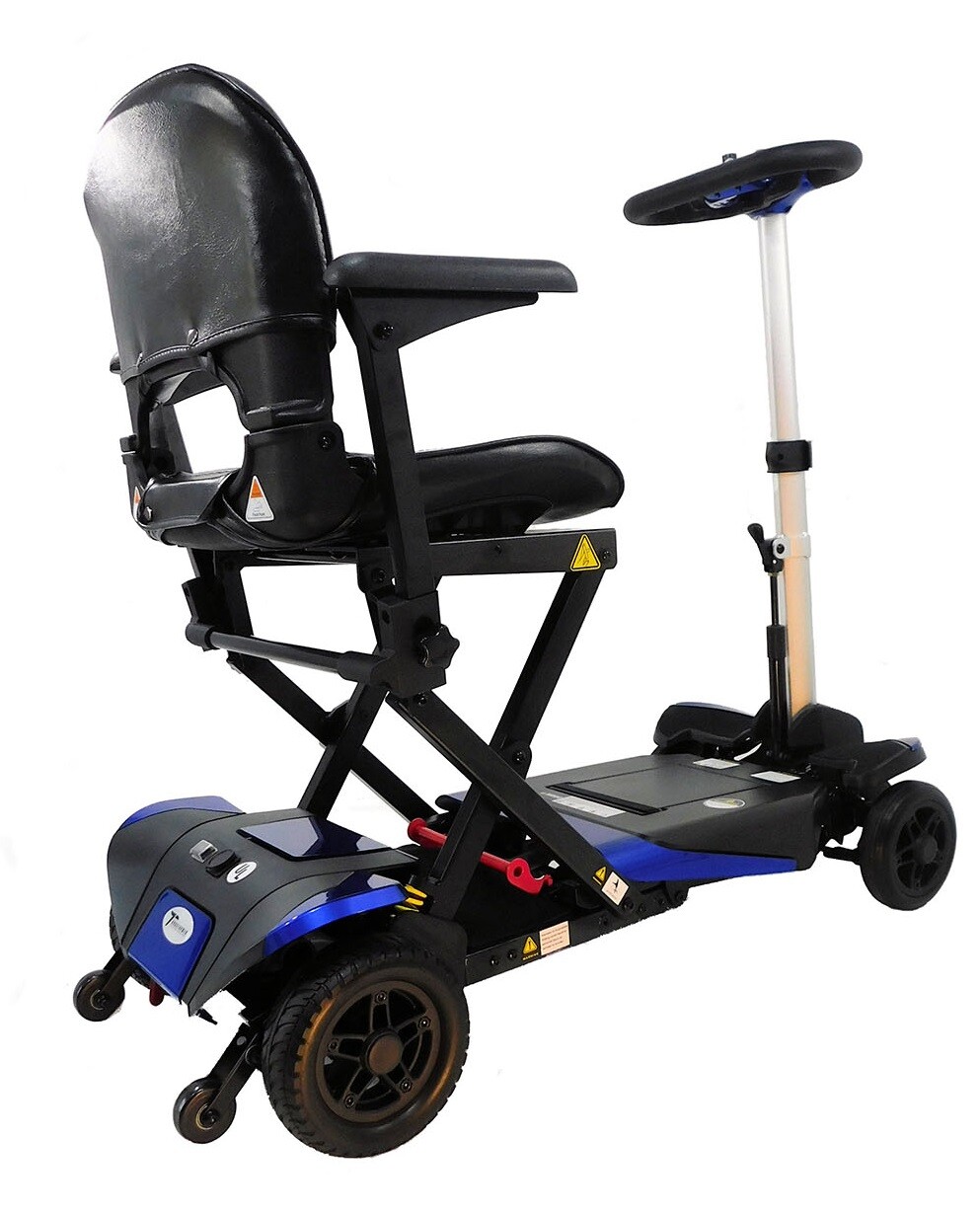 Enhance Mobility Transformer 2 Automatic Folding Electric Mobility Scooter Blue