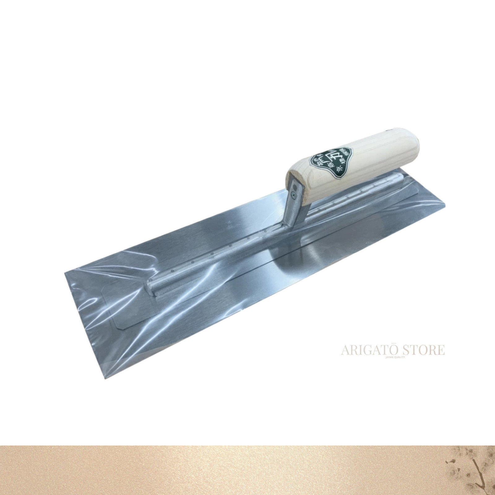 Square trowel type, heat-treated, 15.35in 390mm, 0.3mm, plastering, Tokyo Seikan