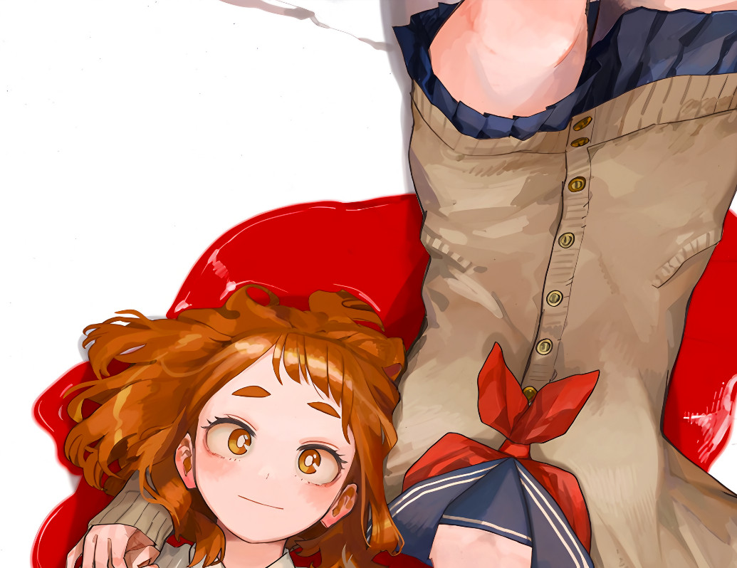 Urakara & Toga Art by Horikoshi - 11x17" Print - My Hero Academia Boku No Hero
