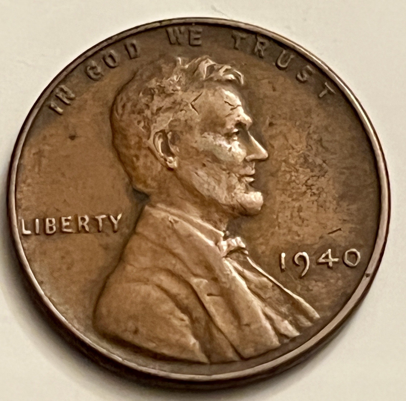 1940 Lincoln Wheat Cent Philadelphia Pre-War Sharp Portrait Nice Detail BN1925