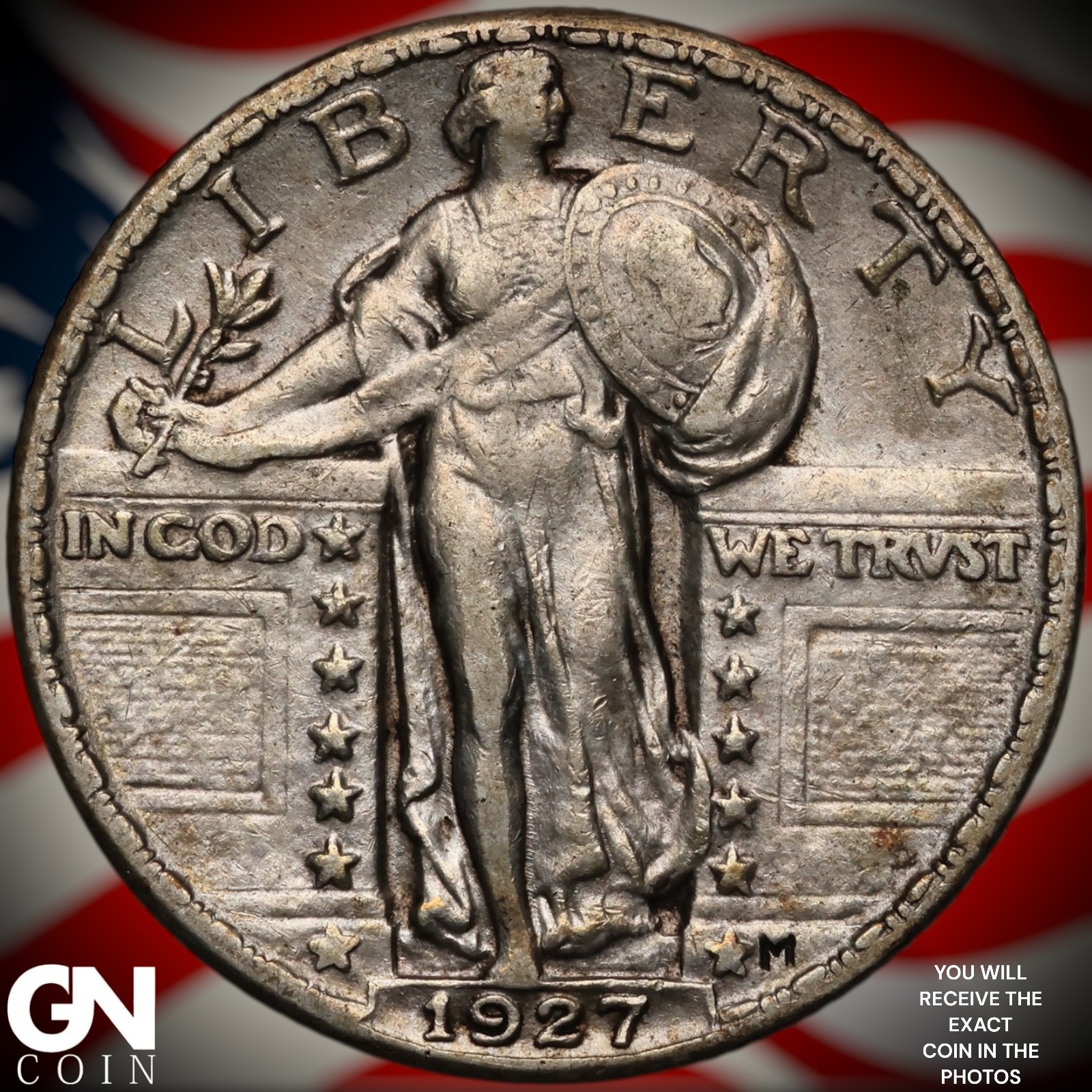 1927 P Standing Liberty Quarter Z8684