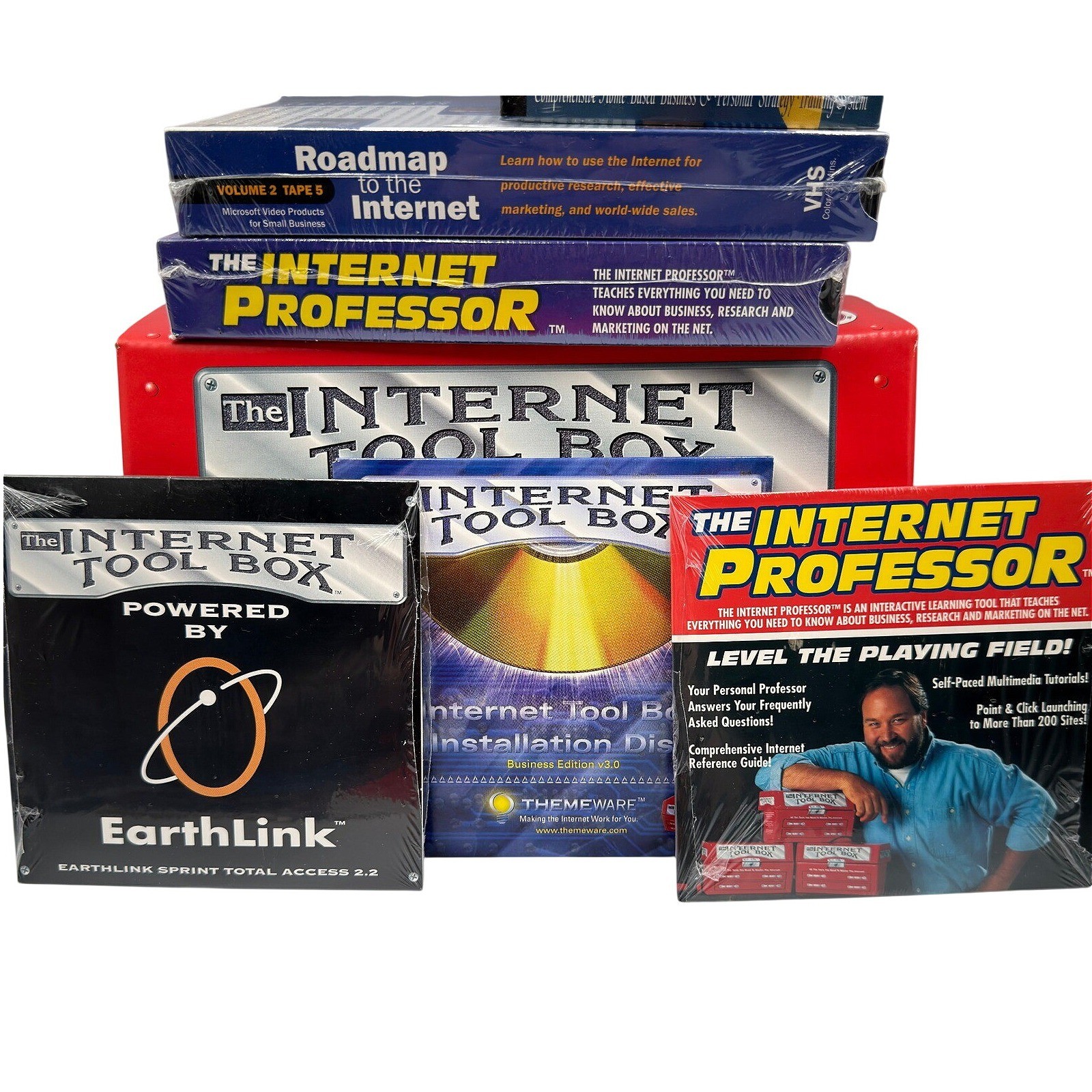 VTG The Internet Tool Box Business Edition V3.0 ThemeWare VHS CD-ROM Kit 1998