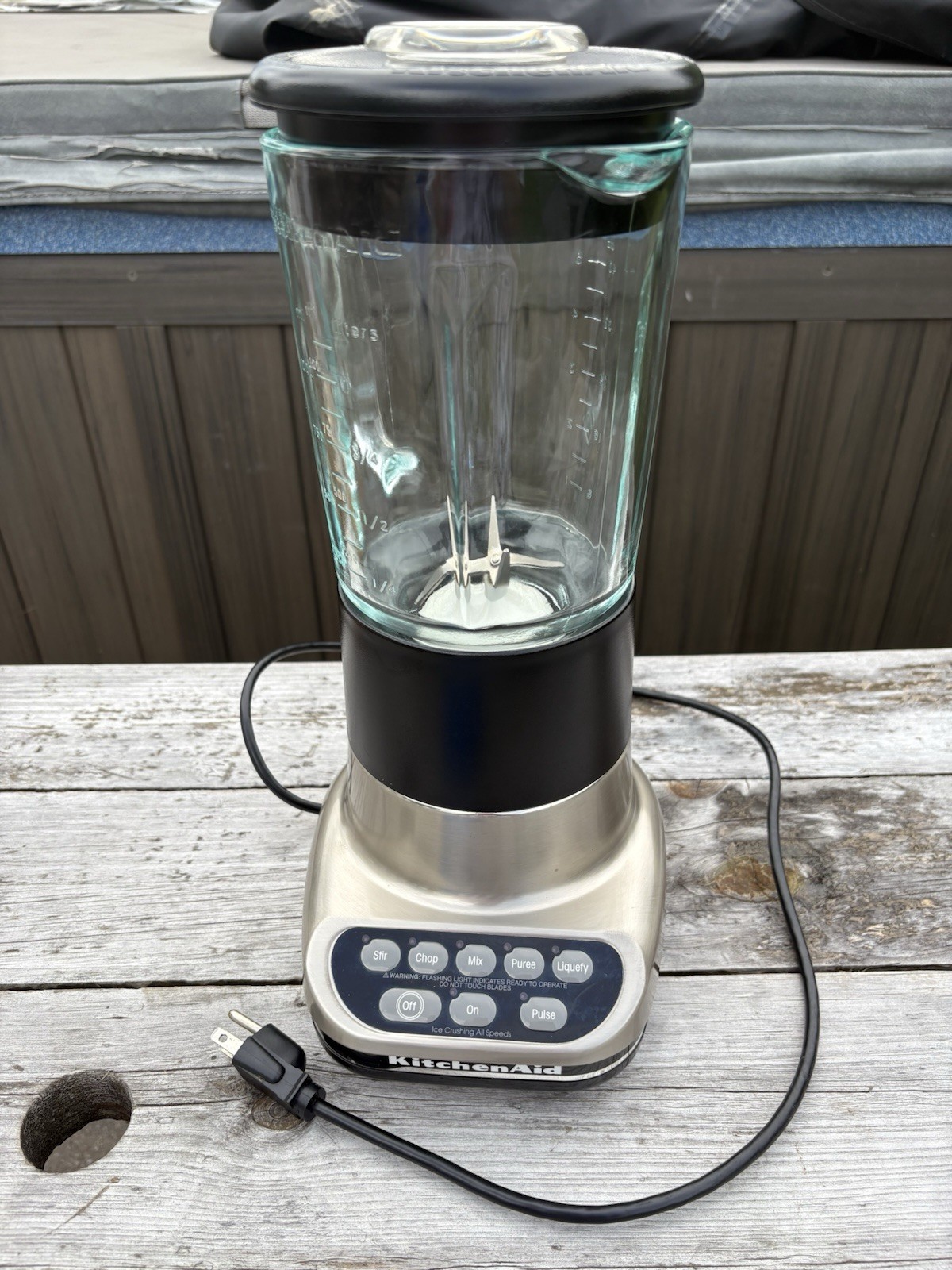 KitchenAid KSB5NK4 5 Speed Diamond Heavy Duty Blender Silver 40 oz