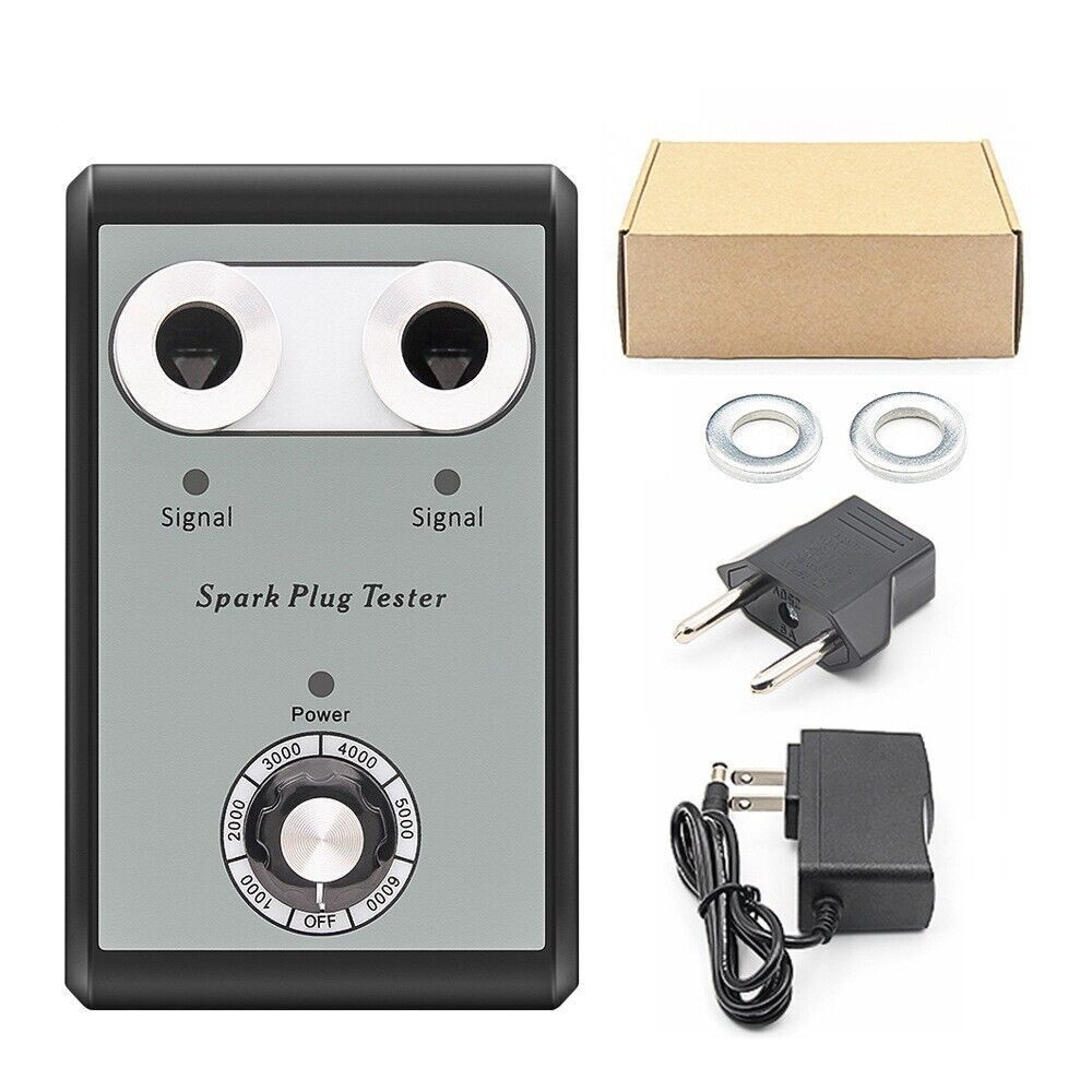Dual Hole Spark Plug Tester Ignition Analyzer AC100-240V