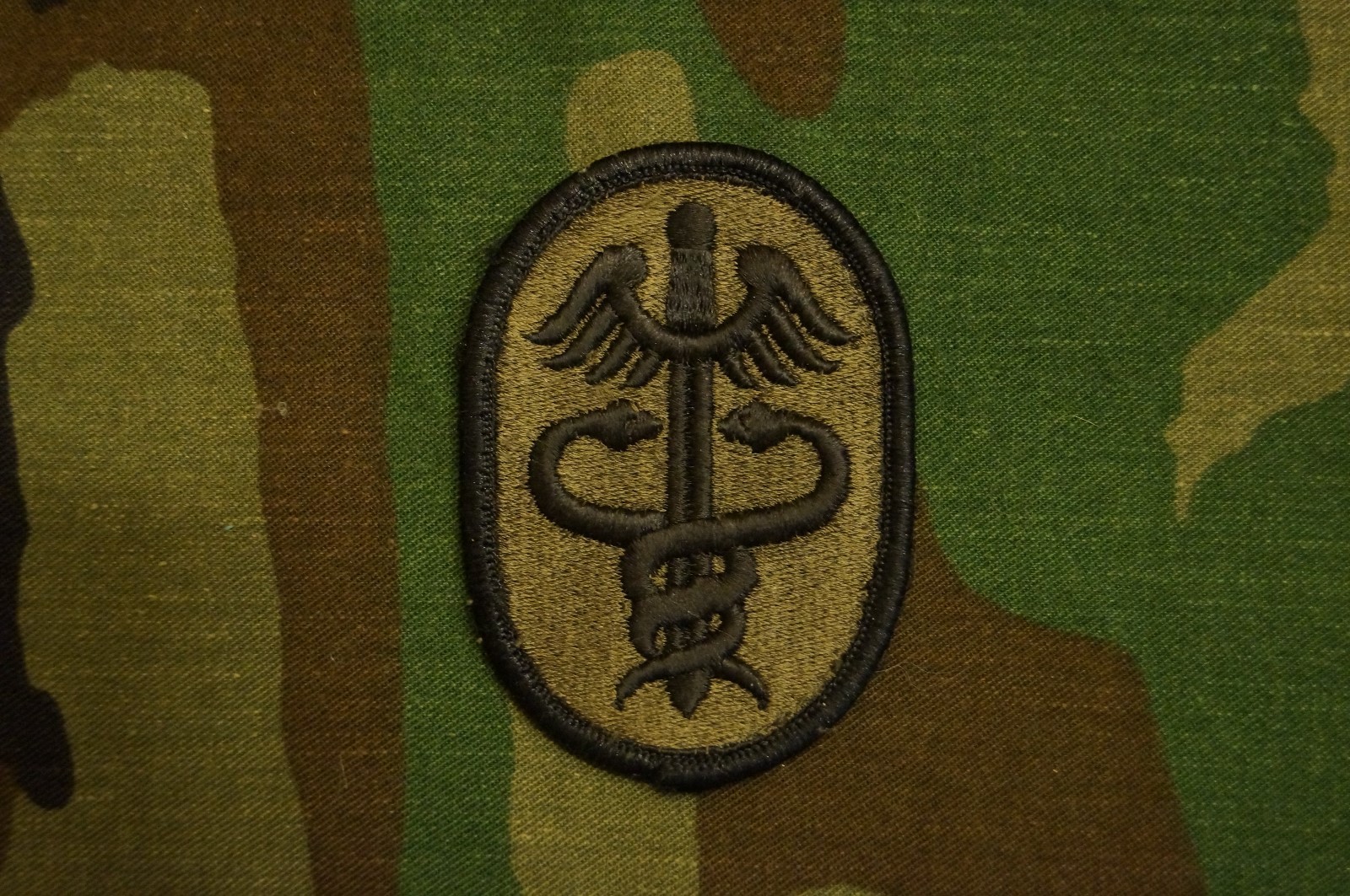 Military Patch US Army Medical Command Subdued BDU Sew On Authentic
