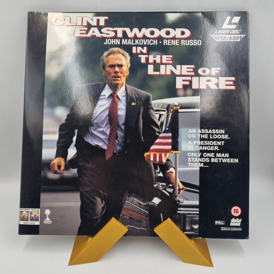 In The Line Of Fire 1993 Laserdisc Clint Eastwood PAL LD 19668 Double Disc