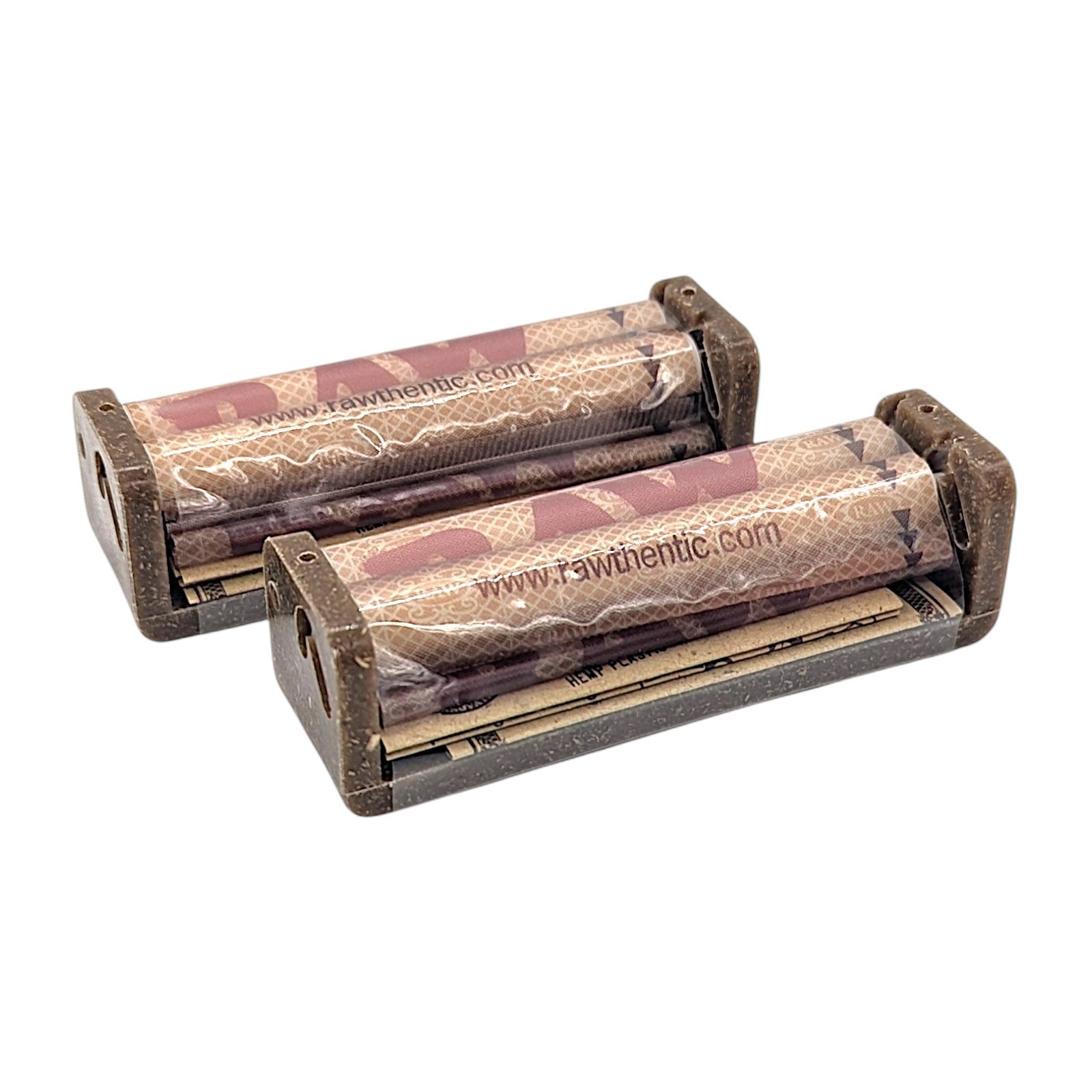 RAW 79mm Size Rolling Machine Hemp Plastic Cigarette Roller 2 Pack