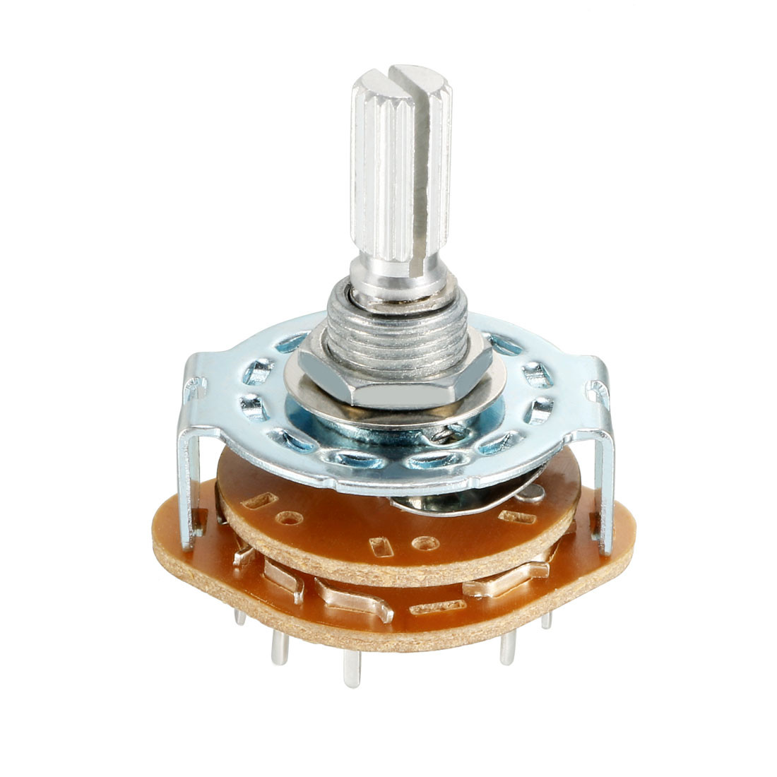 2P5T 2 Pole 5 Location Single Deck Band Channel Rotary Switch Selector