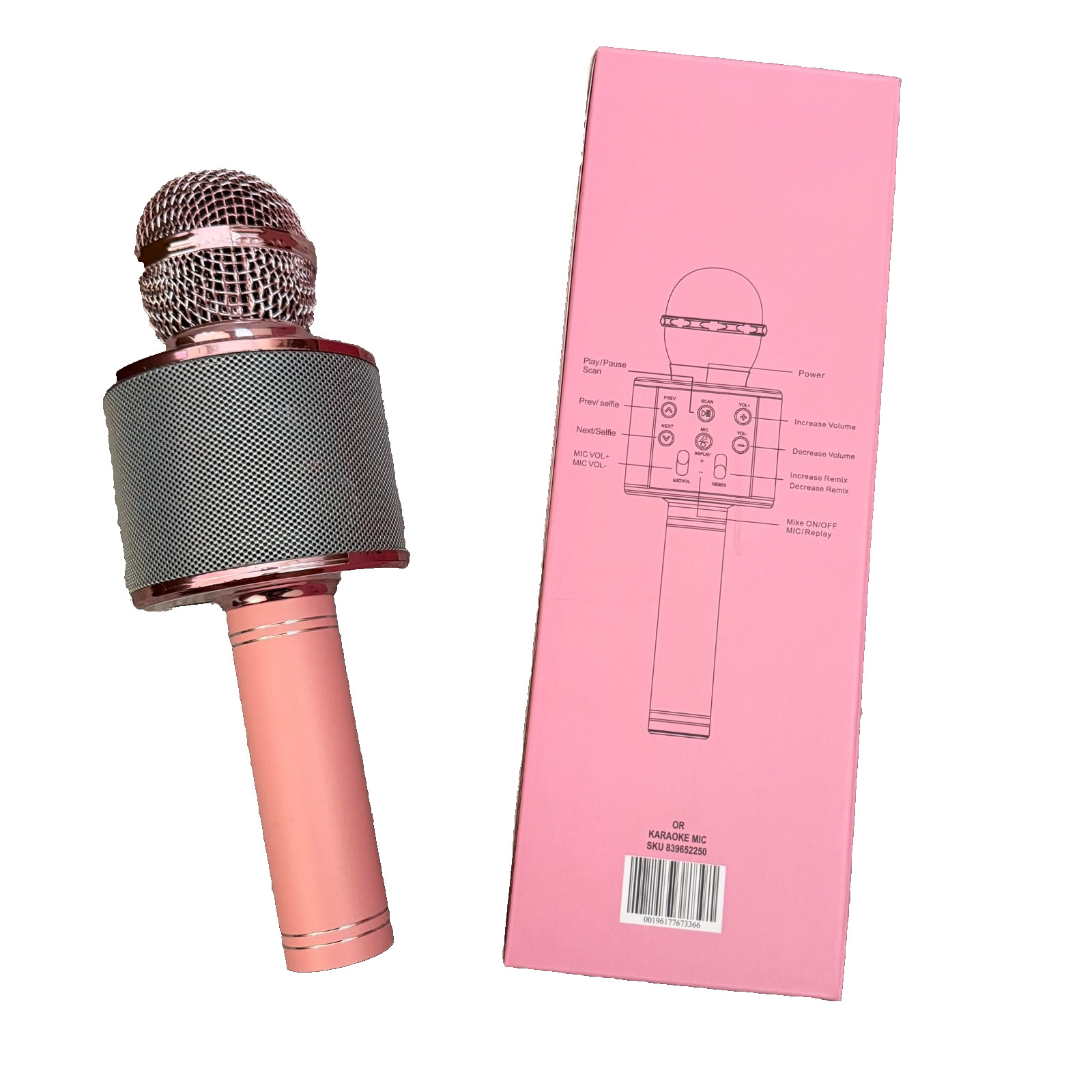 Olivia Rodrigo logo wireless bluetooth karaoke microphone