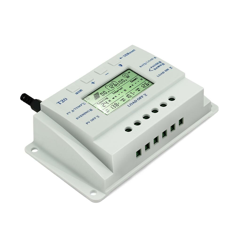 MPPT Solar Panel Regulator LCD 10A-80A 12V/24V Charge Controller 3 Timer U1
