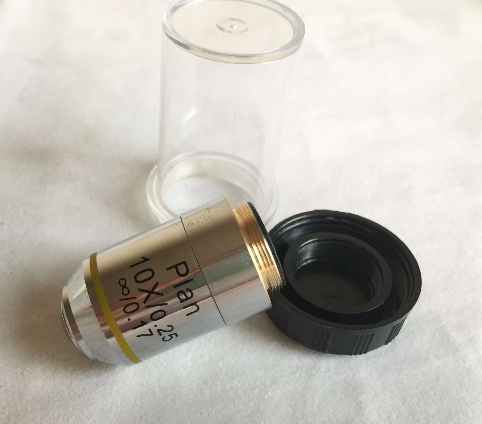 Microscope Objective 10X Infinity Plan Achromatic DIN f/ Olympus Bio Leica Zeiss