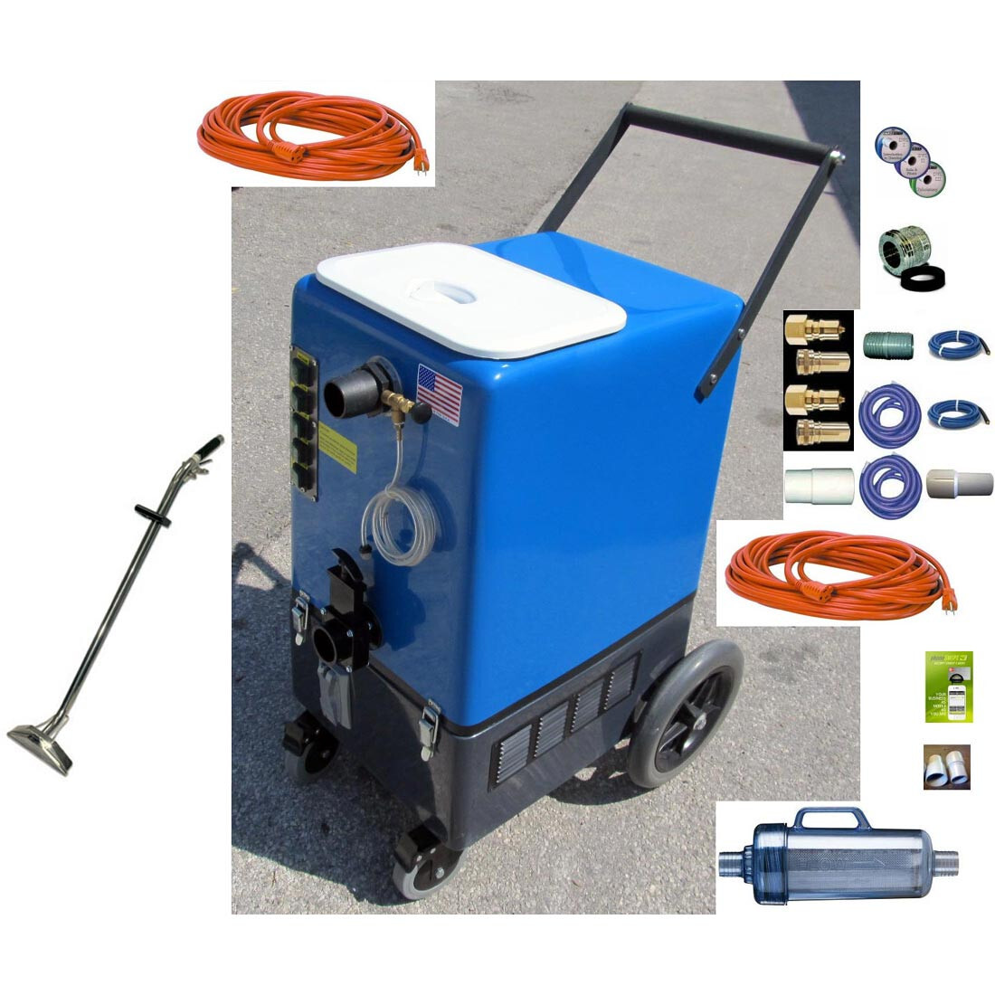 Clean Storm Goliath GO-1500 26gal 1500psi Dual 3 Stage Tile Grout Carpet Cleaner