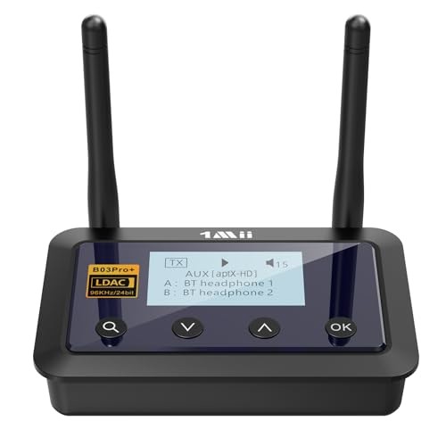 1Mii B03Pro+ Bluetooth 5.3 Transmitter Receiver LDAC TV Stereo