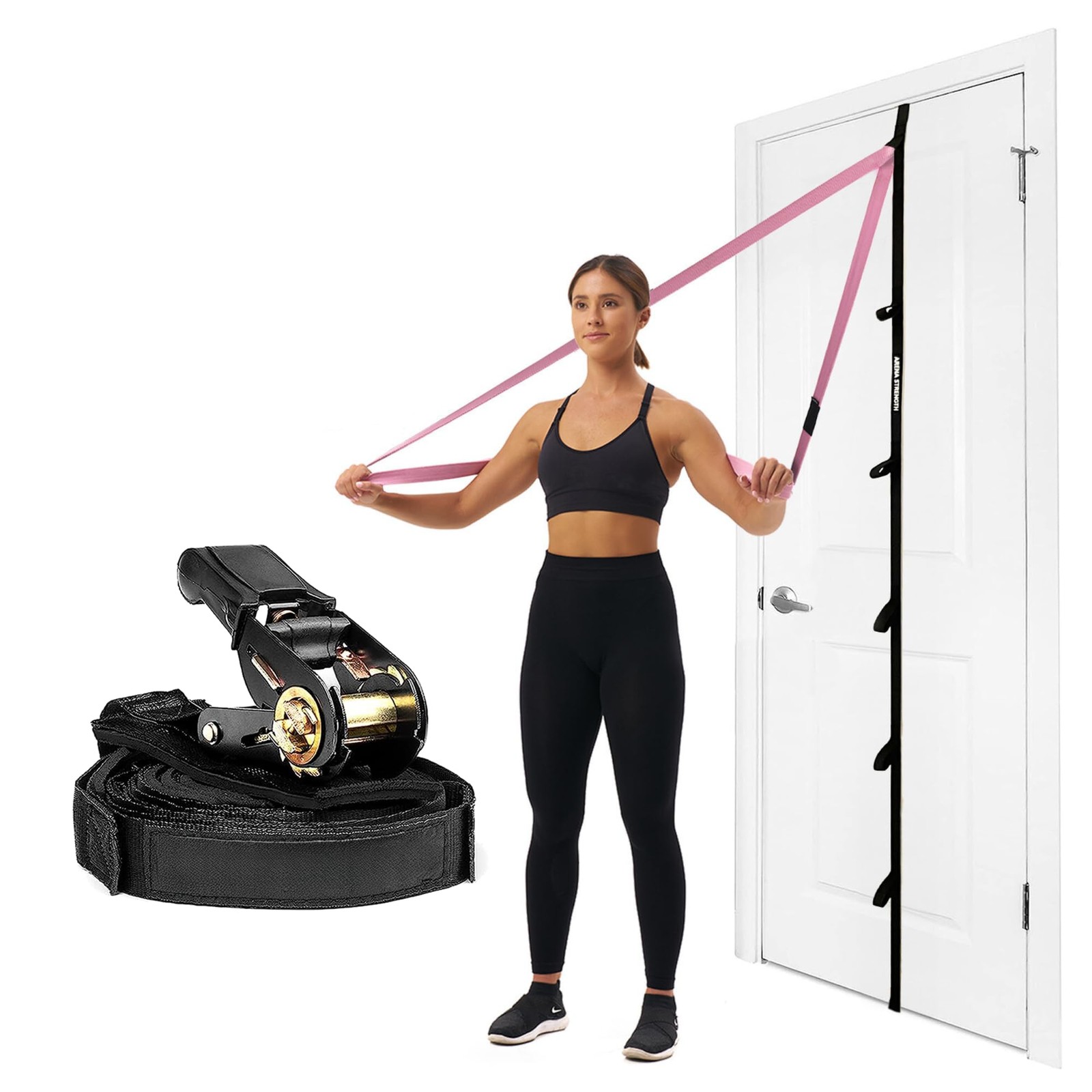 Arena Strength Multi Loop Door Anchor Strap for Resistance Bands - Fits Up to...