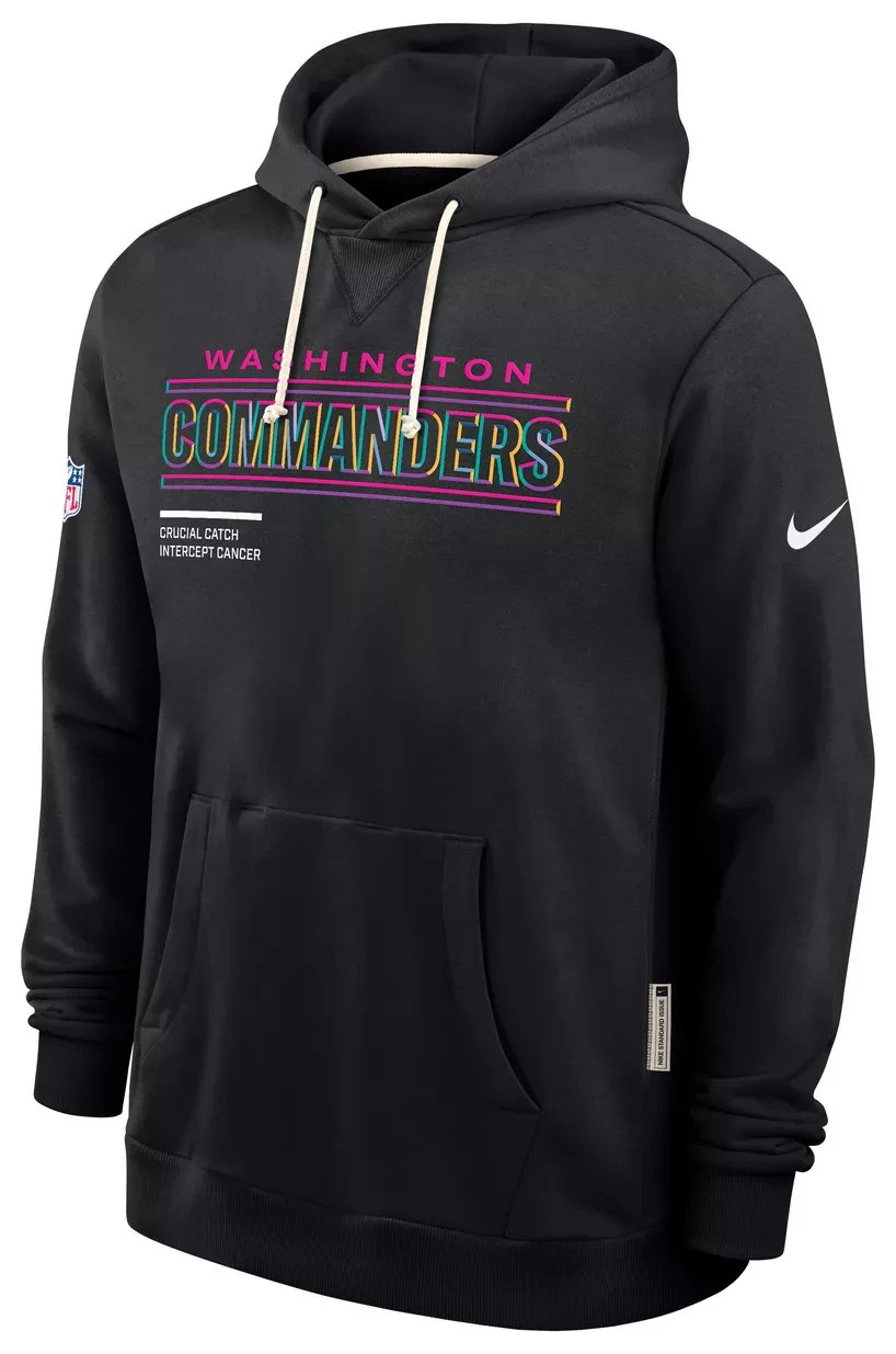Authentic Nike Washington Commanders 2025 Crucial Catch Hoodie Standard Issue