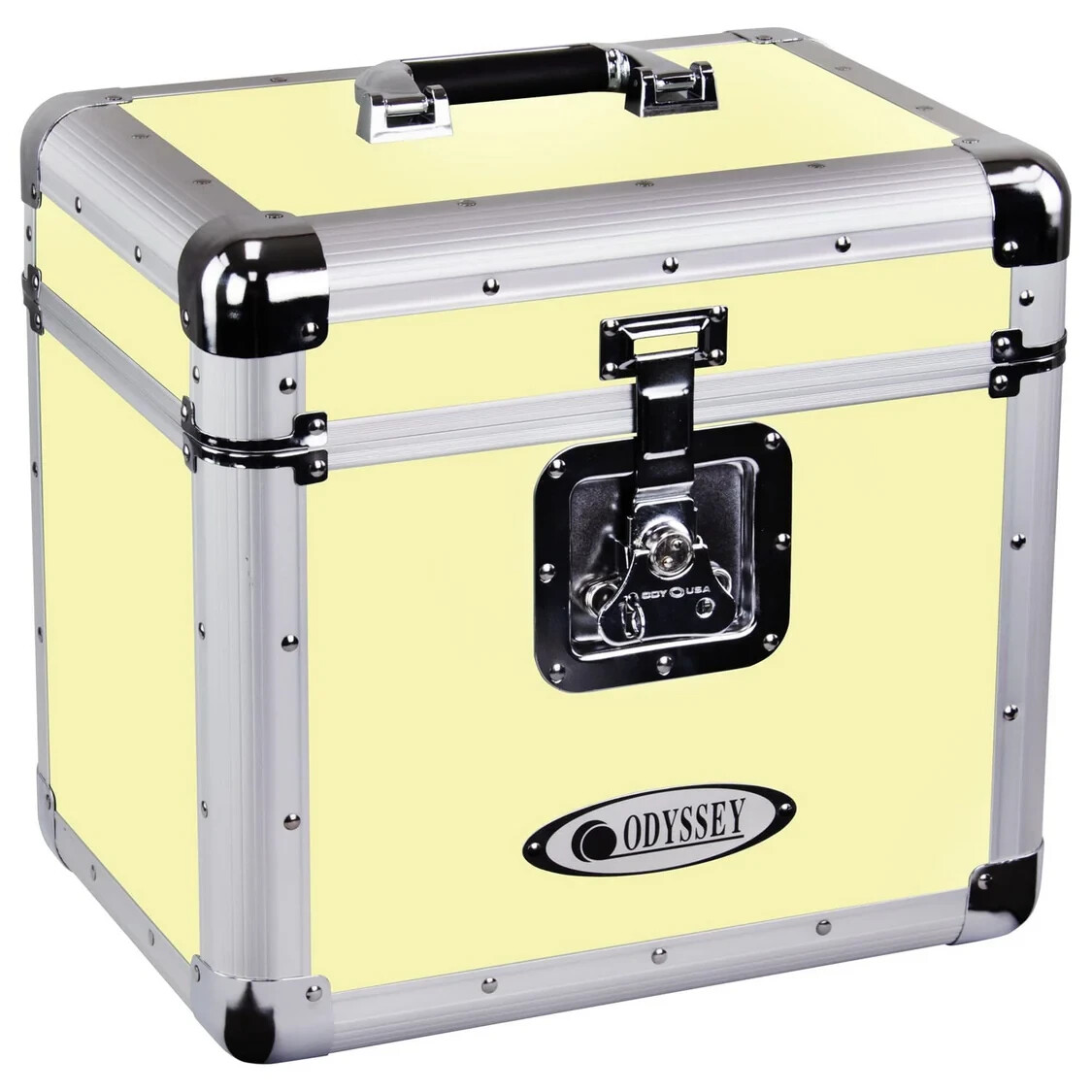 Odyssey KLP1 Record/Utility Case for 70 12-Inch Vinyl Records/LP, Vintage Yellow