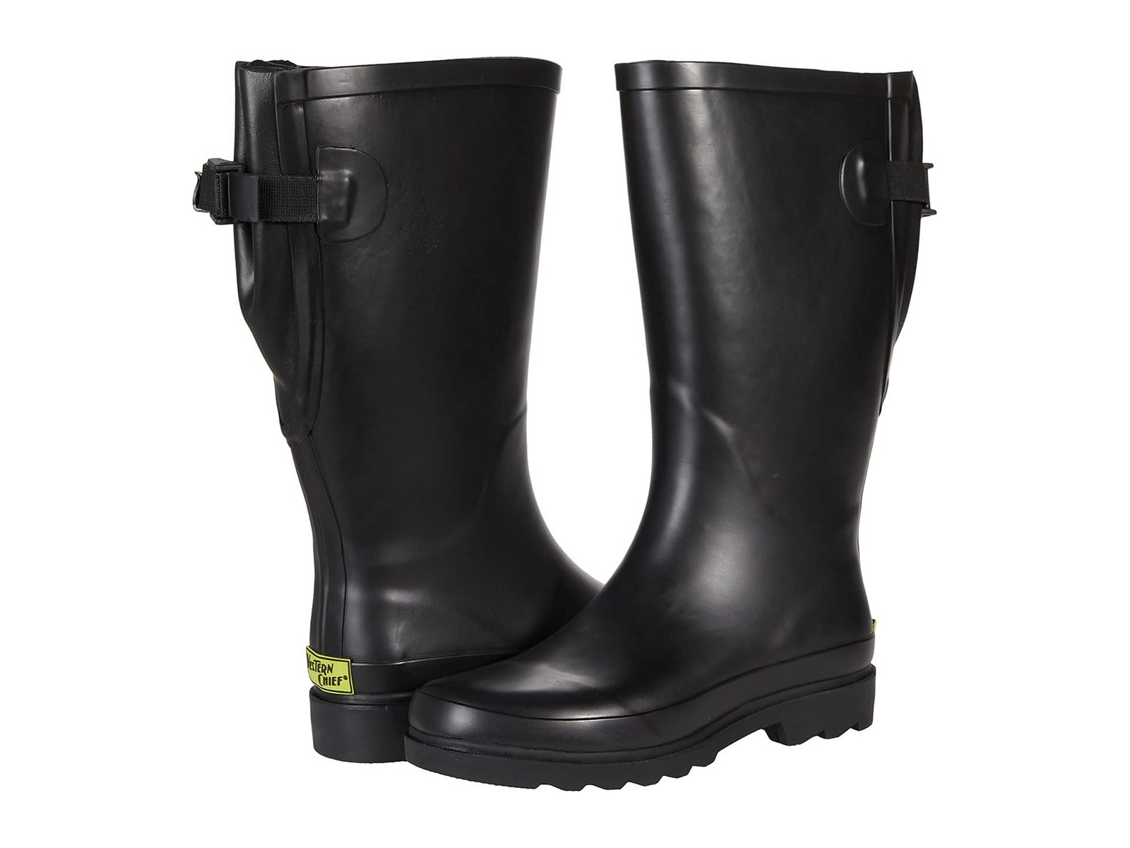 Western Chief Waterproof Printed Wide Calf Rain Boot 10 Wide Black