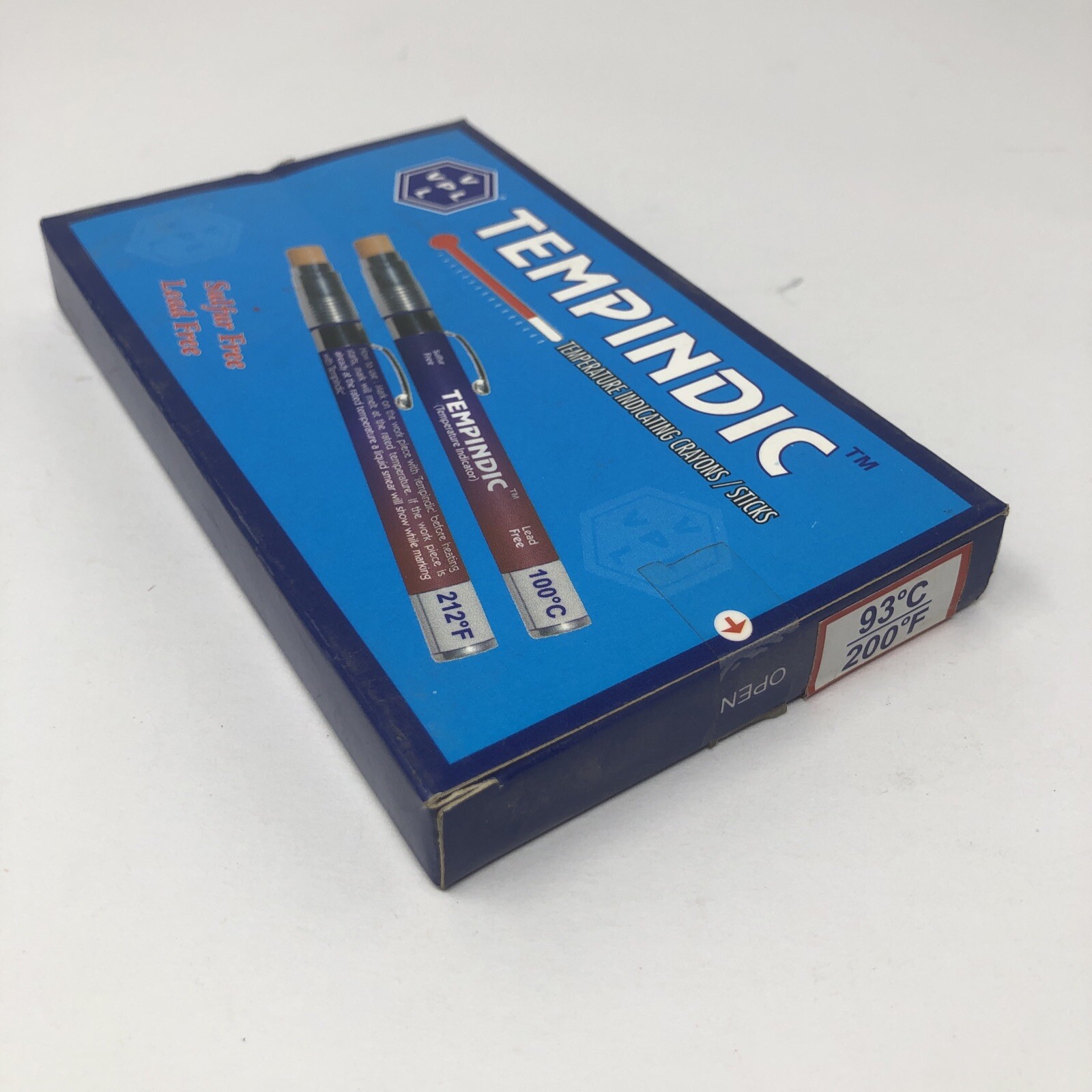 NEW Box of 5 VPL Tempindic 93°C 200°F Temperature Indicating Crayons Sticks