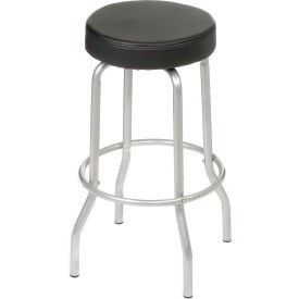 Interion Swivel Stool - Vinyl - Black  Industrial 238712 707022017848 Black