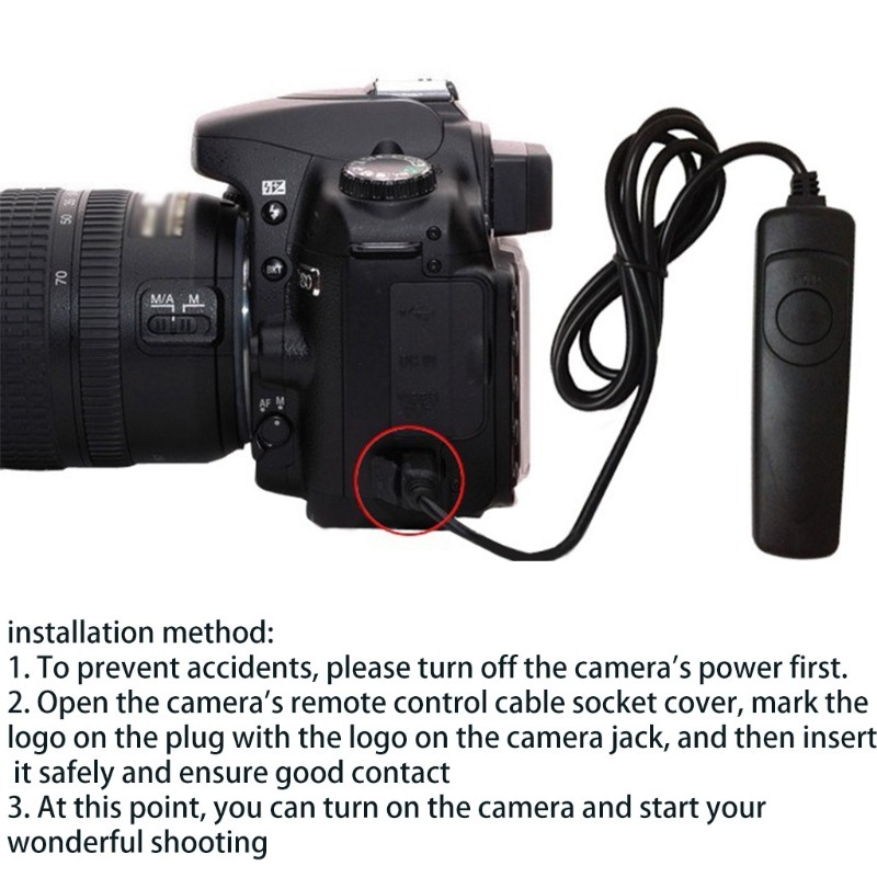 RS-60E3 Remote Switch Shutter Release Cable Cord for //Pentax/Contax