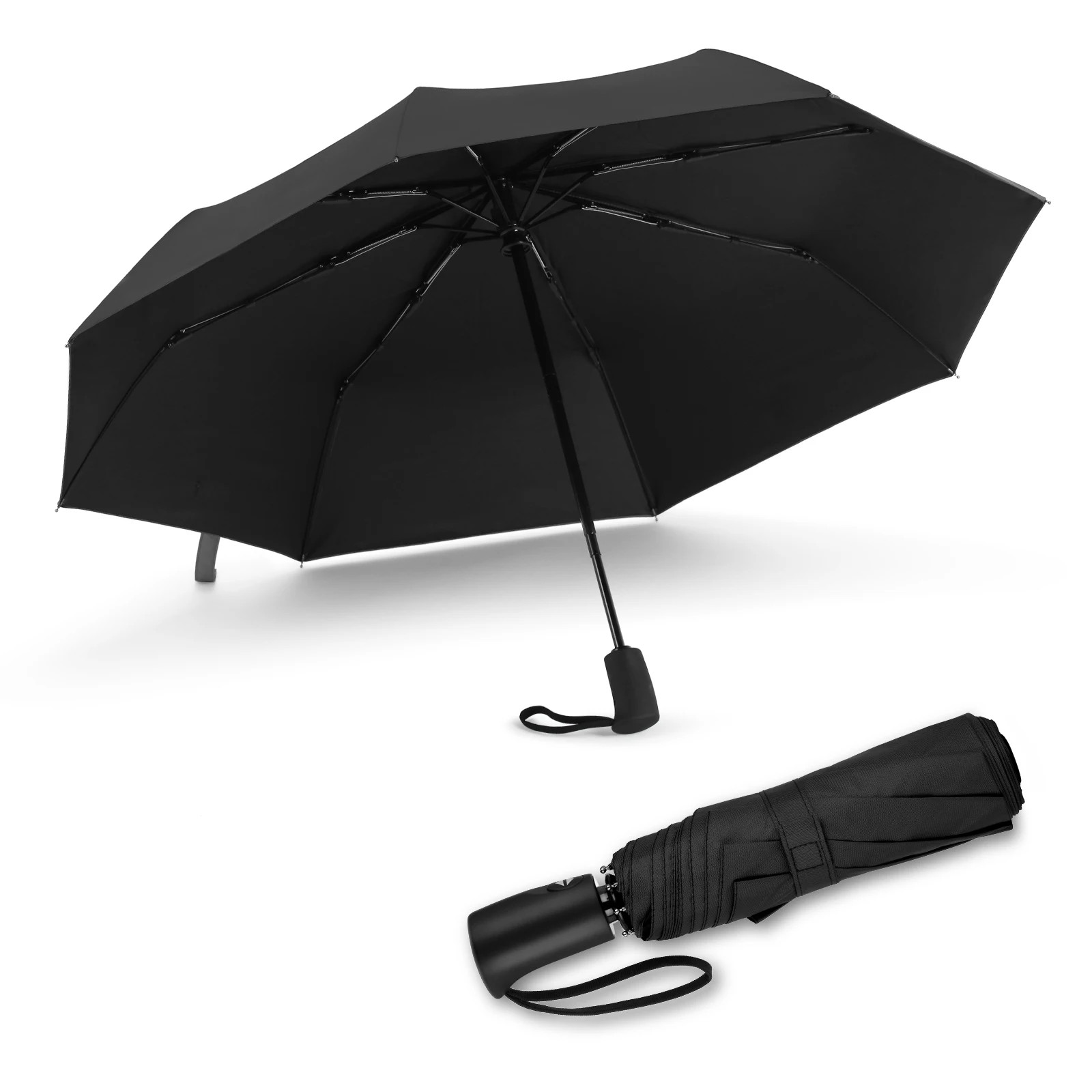 Full Automatic Umbrella For Female Male Strong 3 Folding Ribs Windproof