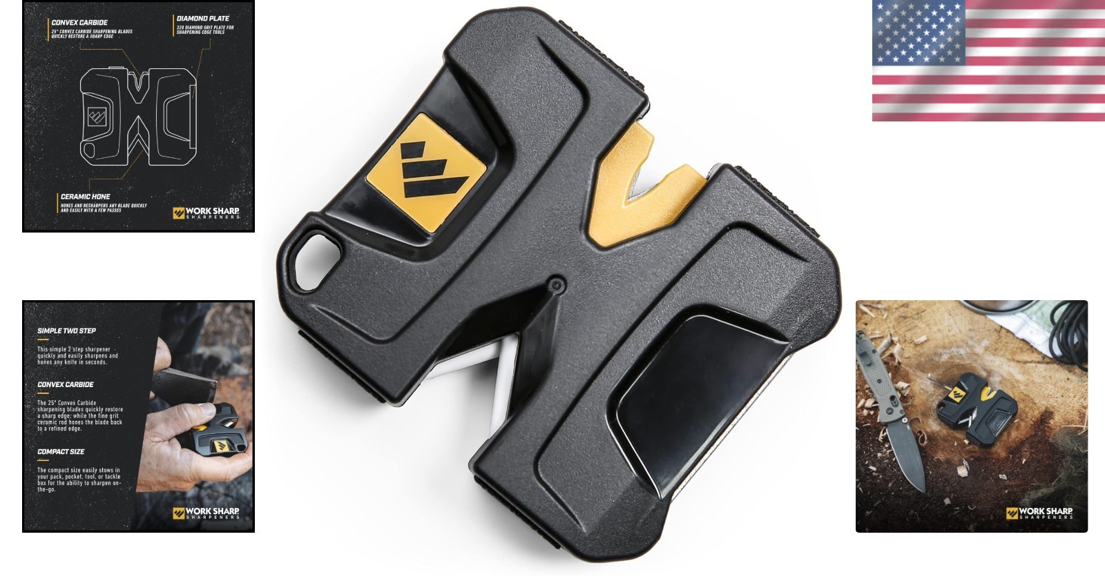 On-The-Go Knife Sharpener: Portable EDC Pivot Design for Quick Blade Maintenance
